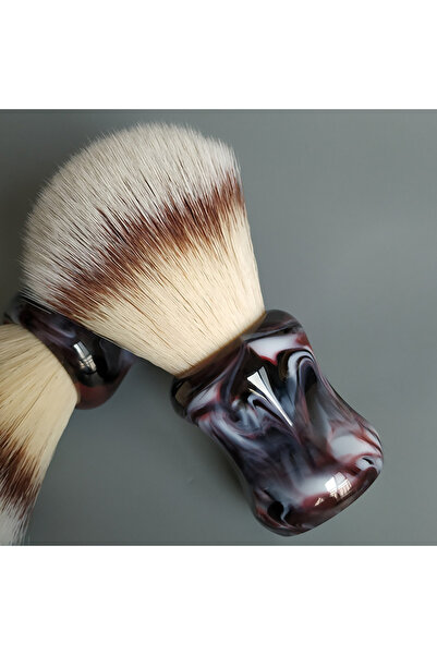 Choice1 colourful dscosmetic T4 soft synthetic hair shaving brush resin handle by hand made shave brush for