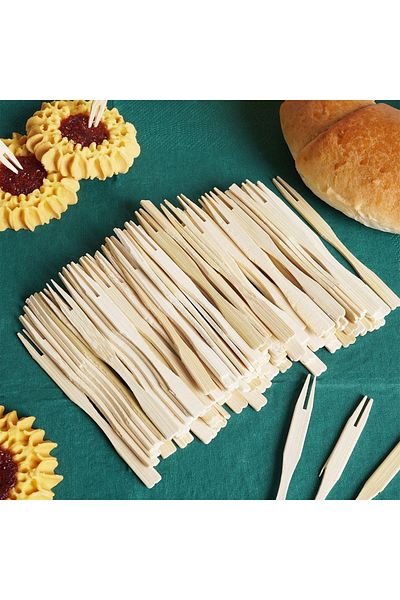 shumee Bamboo snack forks, 100 pcs.
