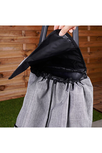 shumee Shopping trolley with bag, grey, 40 l