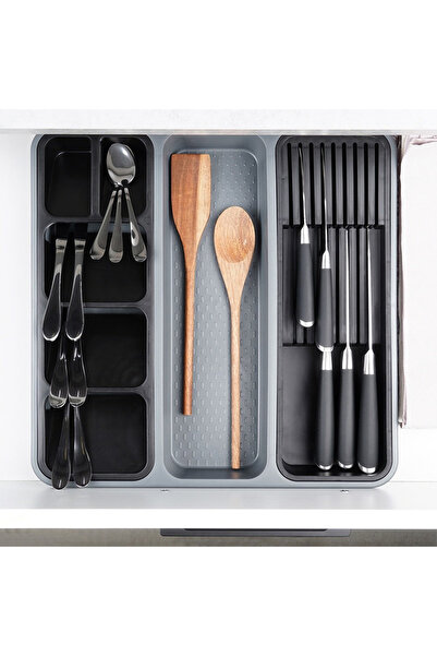 shumee Cutlery drawer insert, grey, 40x40 cm