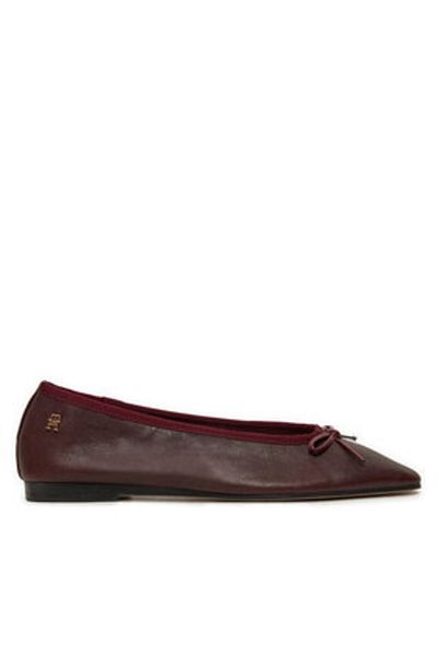 Tommy Hilfiger Women's Ballet Flats FW0FW08355 Burgundy