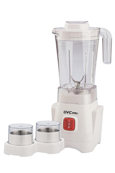 GVC PRO GVC Pro Blender, 3 in 1, 600 Watts, 1.25 Liters, 2 Speeds, 2 Mills, White, GVCBL-270