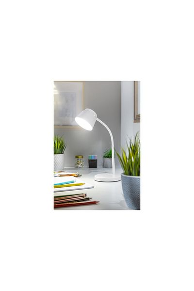 GTV LED desk lamp Helin LB-HEL6W-00-DEC, with switch, 6W, 350lm, neutral light, white, IP20,