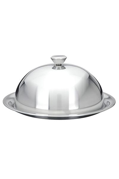 shumee Steel serving tray with display 24x10 cm