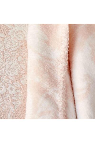 ÇIRPAN EV Karaca Home Quatre Royal Powder Bedspread & Blanket Duet Set