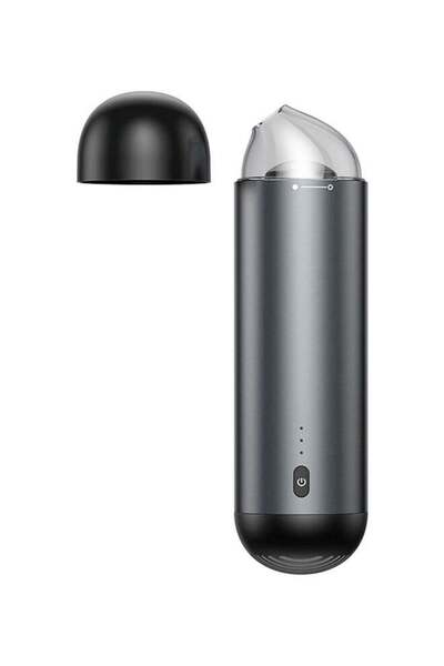 Baseus كبسولة الفضاء اللاسلكية مع مكنسة كهربائية 65 وات مع شحن USB باللون الأسود للسيارة والمكتب والمنزل