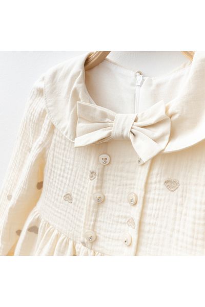 My Lusa baby wear Heart Embroidered Girl's Dress