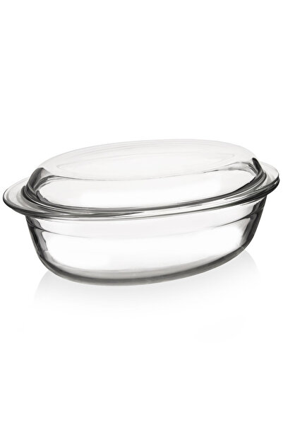 shumee Vas de sticlă rezistent la cuptor cu capac 33x20x13 cm, 3 l