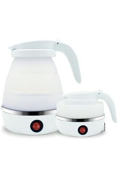 Denx OYDAS Foldable Electric Travel Kettle, Portable and Convenient Silicone Collapsible Water Boiler and