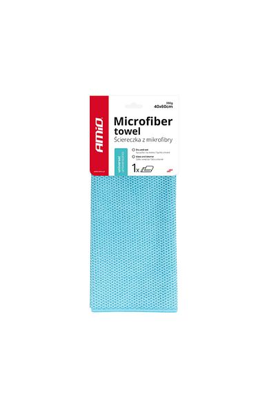 AMIO Microfiber cloth for car interiors, 40x60cm, blue