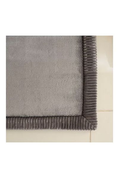 Home Box Lavish Memory Foam Bath Mat – Grey 120 x 60 cm