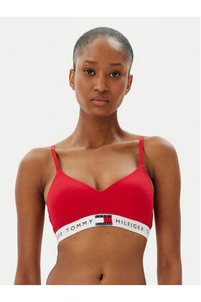 Tommy Hilfiger Women's Bralette Bra UW0UW05715 Red