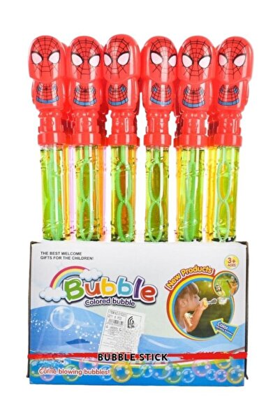 Generic Spiderman Bubble Stick Air Bubble Maker Bottle 24pcs For Kids Playset