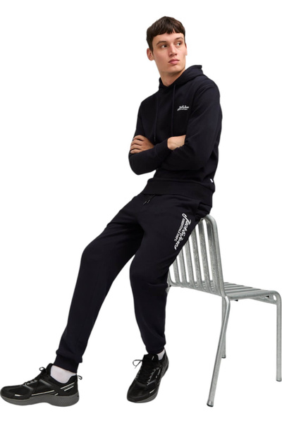 Jack & Jones Παντελόνι JACK & JONES Gordon Beau - 12268768-Μαύρο