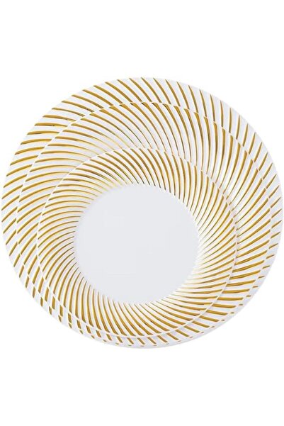 Tradeo 50pcs Silver Disposable Dinnerware Set – 7/9/10" Plates & 4/7" Bowls, Ideal for Guests & Outings