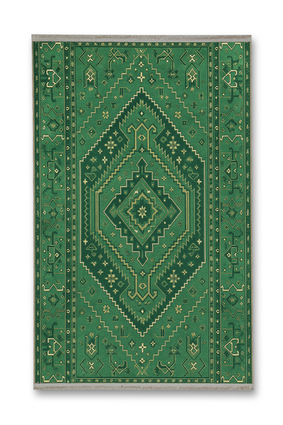 Rugs Modern Halı MOSSO Πράσινο Παραδοσιακό Θεματικό Σχέδιο Υφαντό Χαλί Μοντέρ...