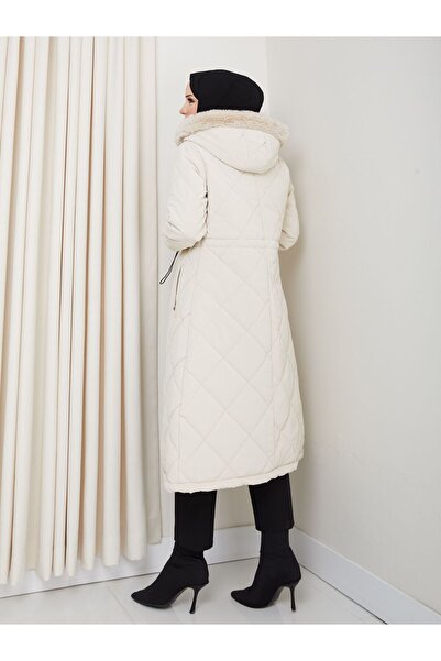 KMKkombin KADIN BÜYÜK BEDEN ELYAF DOLGULU SPOR KAPİTONE NOVA KUMAŞ MONT 0198