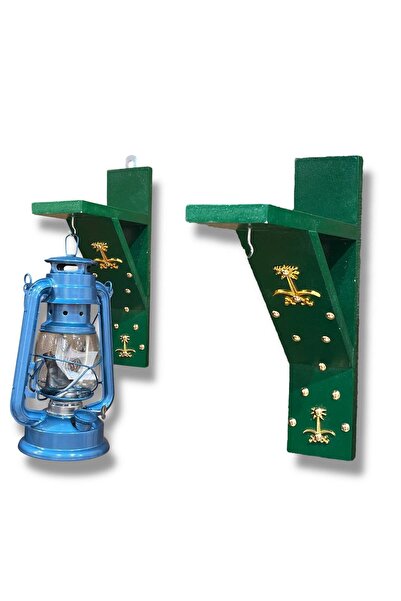 MAZPRO رف 30CM علاق فانوس تراثي باللون الاخضر