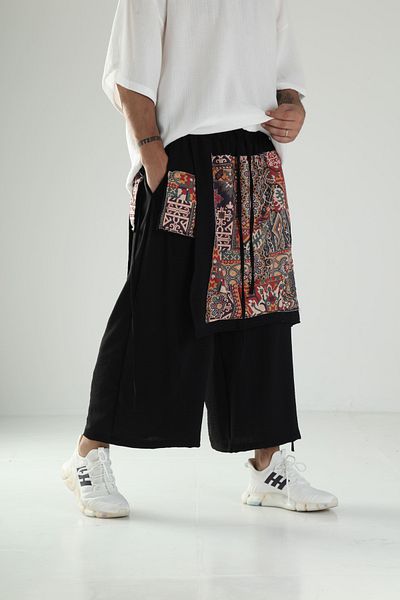 COCOPELLI Ethnic Patterned Tokyo Baggy Trousers