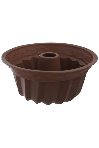 shumee Formă de tort SILLINIE din silicon maro, model horn, 23,5 cm
