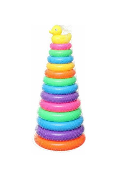 Generic 13-Piece Medium Ring Stacking Toy With Duck
