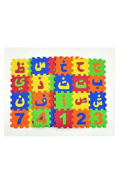 Generic 36pcs Arabic Alphabets Mini Puzzle Foam Interlocking Learning Educational Alphabet Mat For Kids