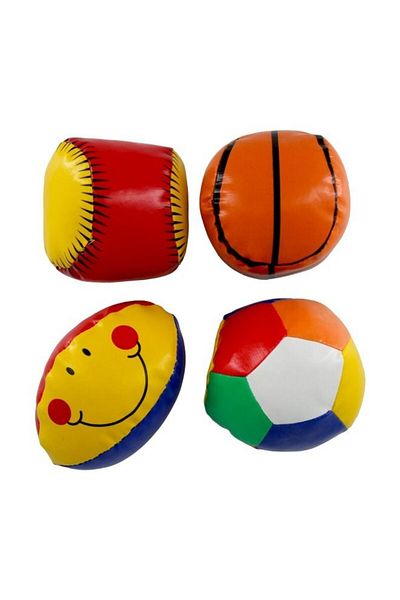 Generic 4 Pc Squeezy Stress Relief Soft Balls Playset For Kids