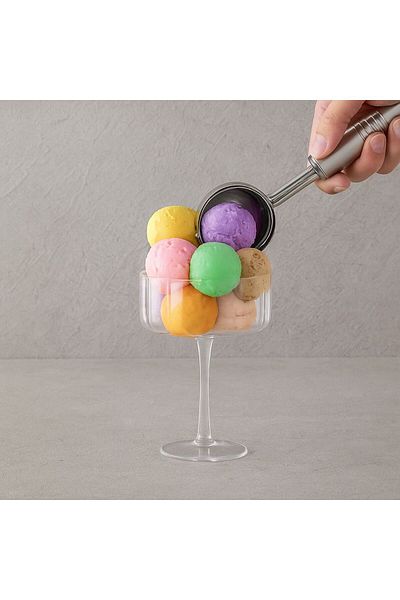 FARALYAHOME Papatya Model Double Glend Presentation Ice Cream Cup