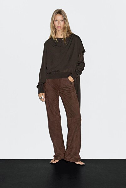 Massimo Dutti Fular detaylı triko kazak