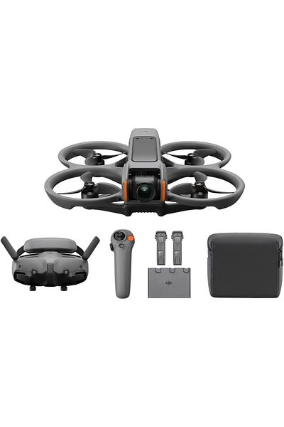 DJI Avata 2 Fly More Combo (3 Batteries), FPV Camera 4K, Immersive Experience, Built-in Propeller Gu