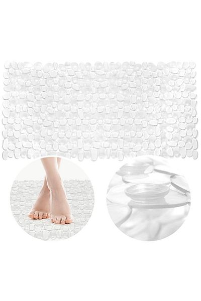 shumee Non-slip shower mat, transparent, 70x35 cm