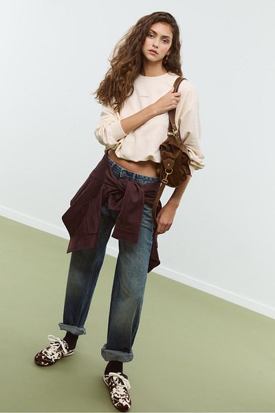 Stradivarius Studio balloon sweatshirt