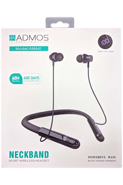 ADMOS سماعة رأس لاسلكية مع شحن سريع، وقت تشغيل يصل إلى 60 ساعة، صوت جهير فائق...
