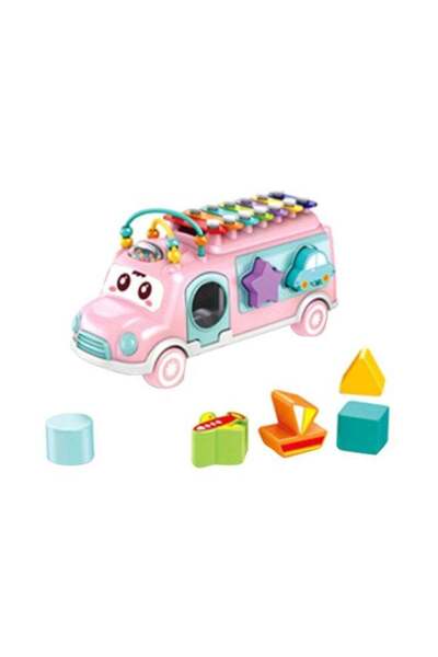 huanger لعبة فرز أشكال الحافلة الموسيقية