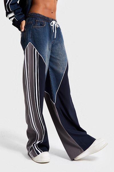 its basic Women's Denim Color Denim Fabric Piece Loose Cut Special Design Denim Jean