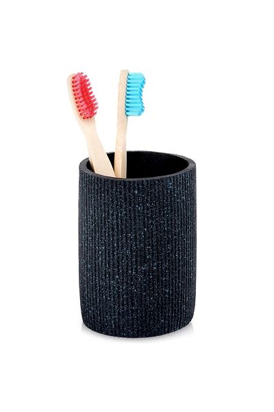 shumee Ceramic toilet bowl, black, 7.5x10.5 cm