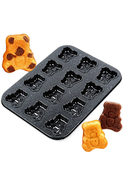 shumee Formă de biscuiți din granit, ursuleț de pluș, 35x26,5 cm