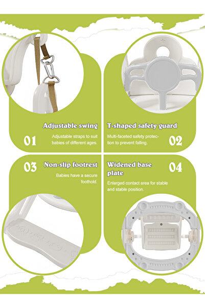 Ma Baby 4 in 1 Toddler Slide and Swing Set for 1-3 Year Old - Indoor/Outdoor Baby Playset with Climber