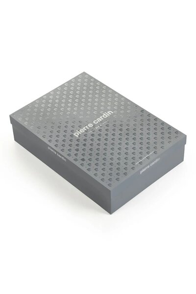 Pierre Cardin 5635 Erkek %100 Pamuk Uzun Kollu Sabahlıklı Pijama Takım-Siyah