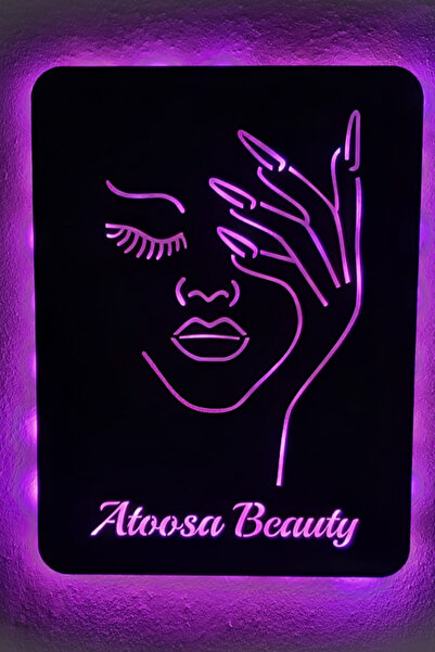 Genel Markalar Led Işıklı Kişiselleştirilebilir Kadın Temalı Tablo Biana Deko...