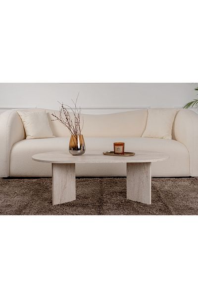 UnicUtil Coffee table, Modern Touch, UnicUtil, 119 x 60 x 40 cm, Cream