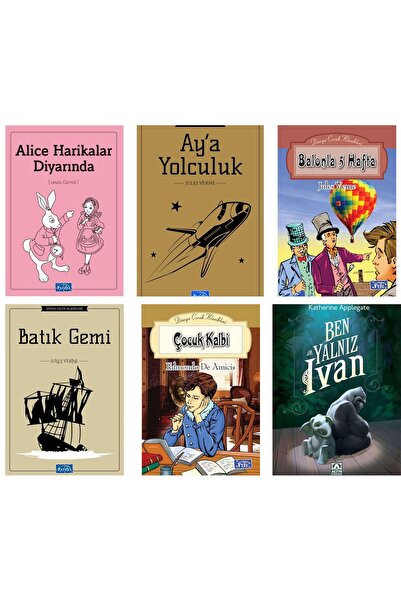 Altın Kitaplar Ben, Yalnız Ivan Ortaokul 6 Kitap Okuma seti
