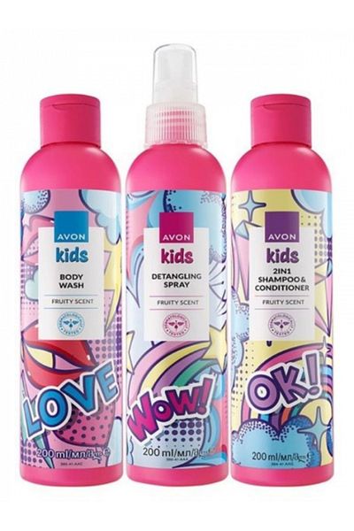 AVON Set Kids roz Magie Roz