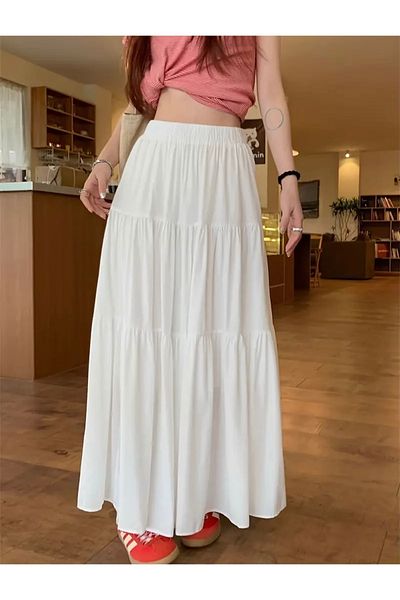MissPul Women's Woven Fabric Lined Skirt - Not Showing Inside