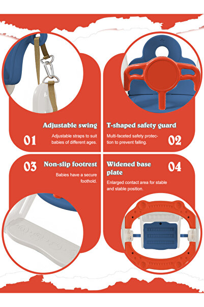 Ma Baby 4 in 1 Toddler Slide and Swing Set for 1-3 Year Old - Indoor/Outdoor Baby Playset with Basket