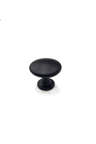 YAREN METAL MOBİLYA AKSESUARLARI 25mm Flat Button Black