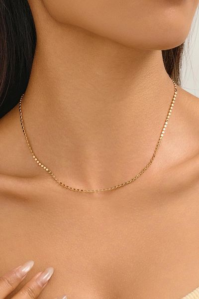 New Obsessions Gold Scrunch Necklace
