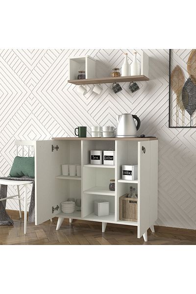 SAHABA Seddra coffee corner, white and gray color