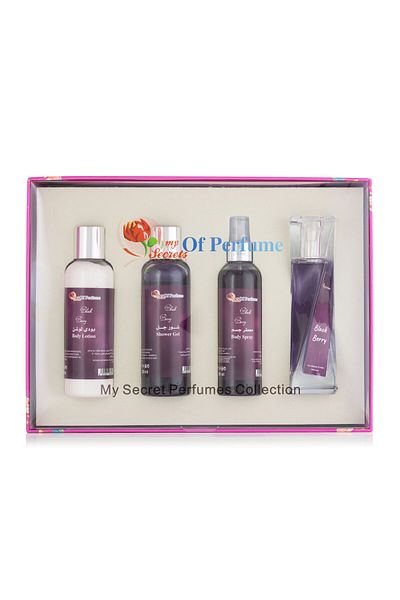 mysecretperfume 4-piece set, cranberry scent