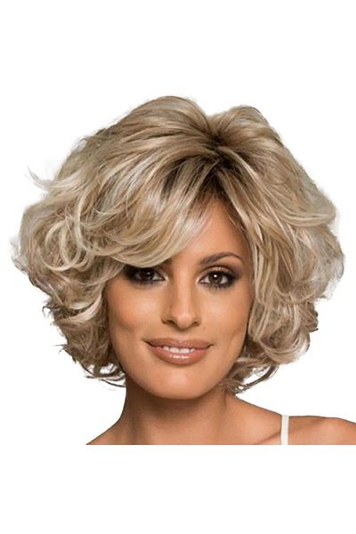Generic Fluffy Short Curly Hair, Blonde